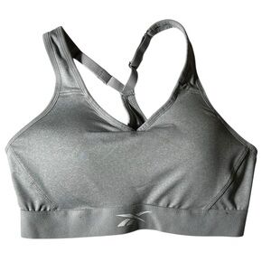 REEBOK heather grey challenger Wirefree high impact sports bra size medium NWT